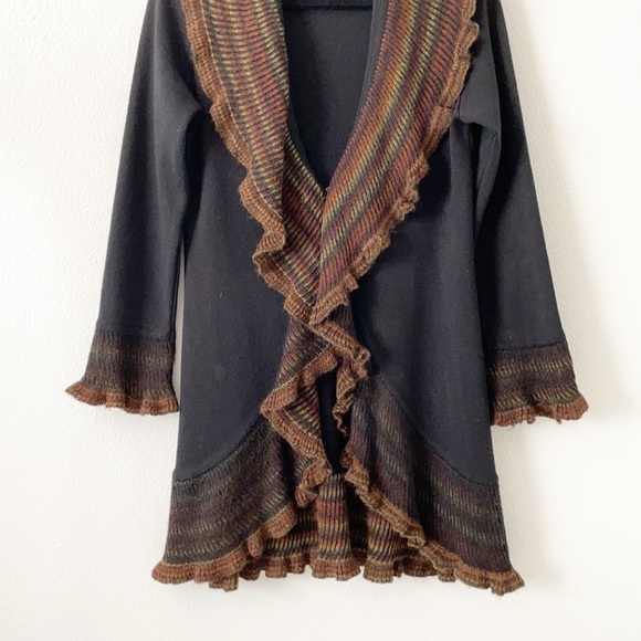 Angel Design By Sabri Ozel Italian Yarn Merino Wool Cardigan Sweater - Picture 5 of 12